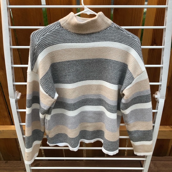 Striped long sleeve sweater. - Picture 2 of 2